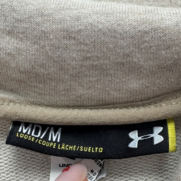 Under Armour Loose Fit Zip Sweatshirt Size Medium - Picture 4 of 7